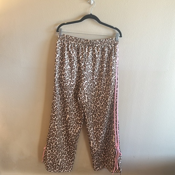Lelis Collection Kellen Track Pant Leopard Print Pull On Womens Size Large - Picture 5 of 12